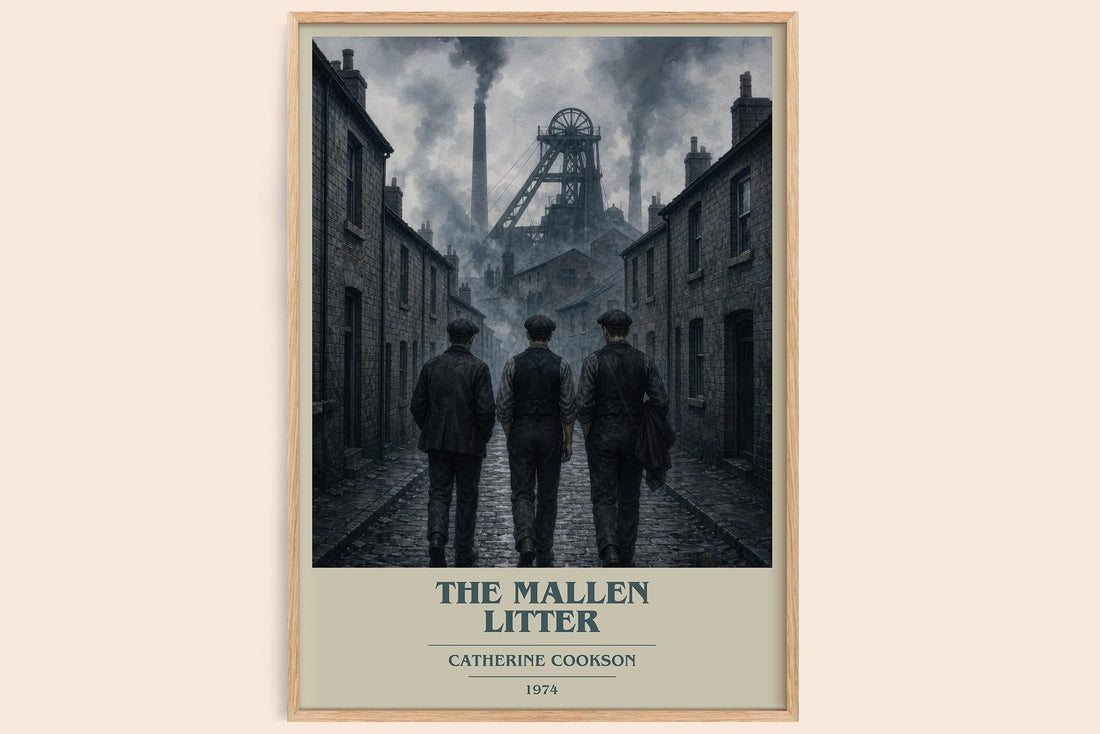 The Mallen Litter book cover book poster by Catherine Cookson – framed literary art print