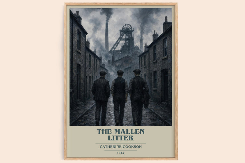 The Mallen Litter book cover book poster by Catherine Cookson – framed literary art print