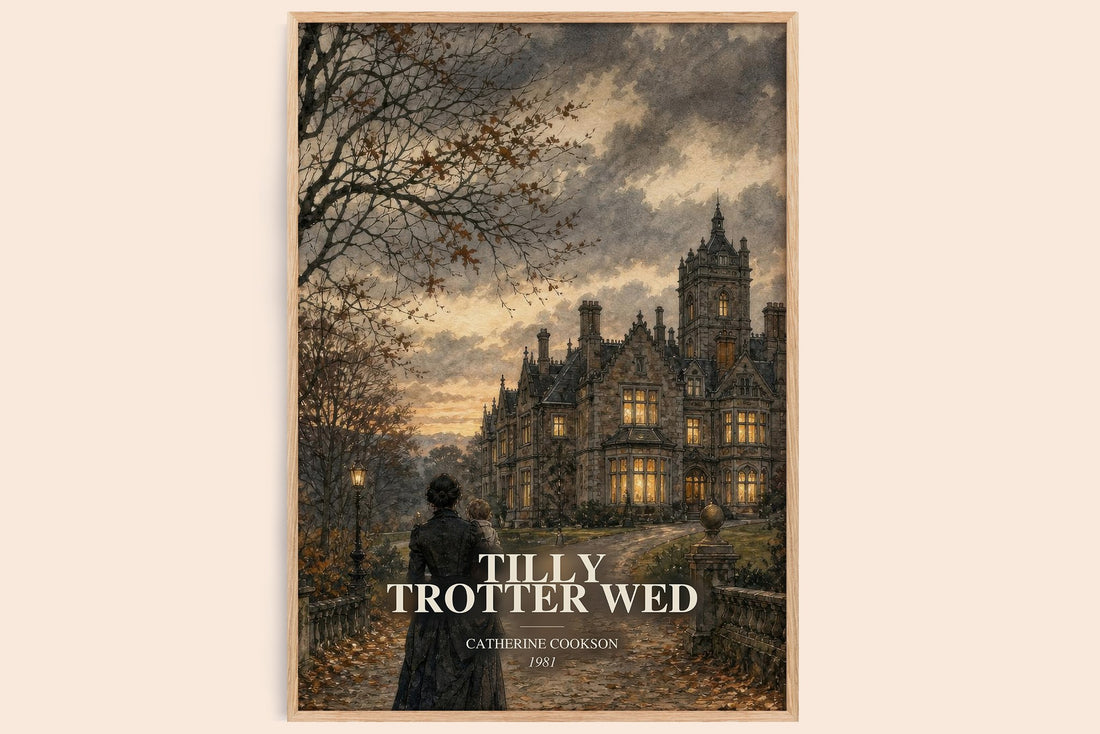 Tilly Trotter Wed watercolour book poster by Catherine Cookson – framed literary art print