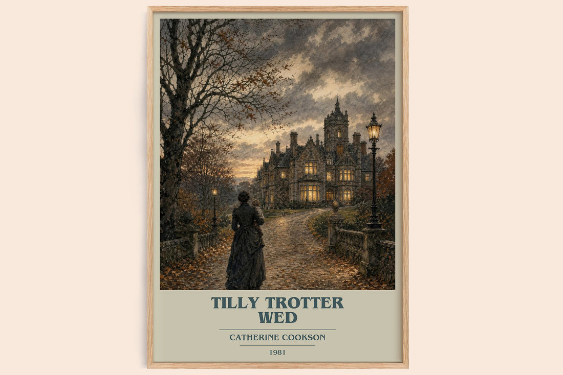 Tilly Trotter Wed book cover book poster by Catherine Cookson – framed literary art print