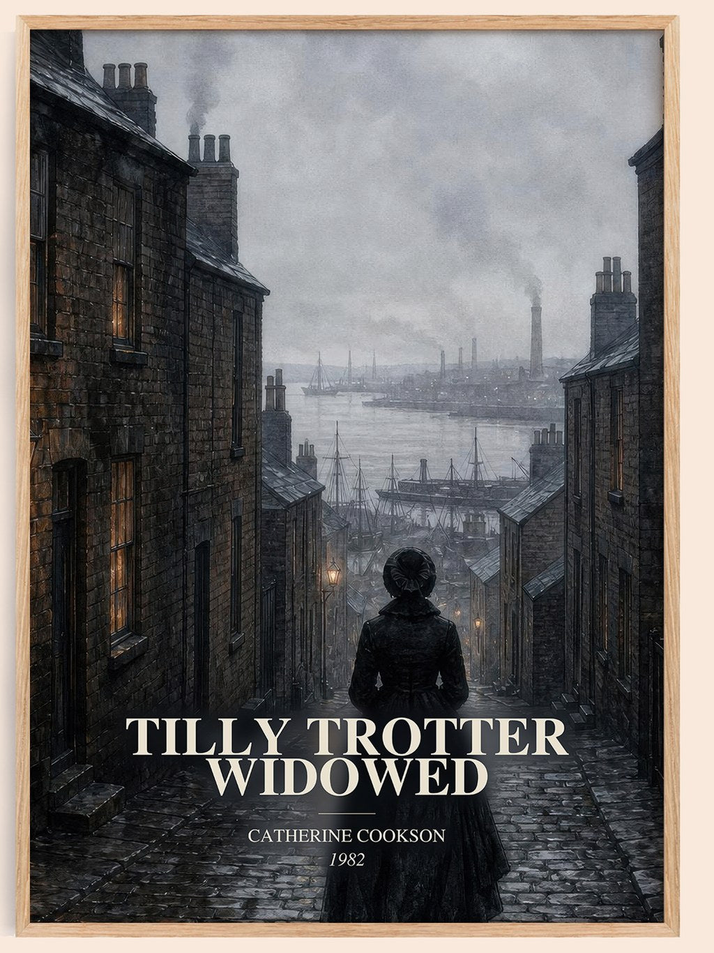 Tilly Trotter Widowed watercolour book poster by Catherine Cookson – framed literary art print