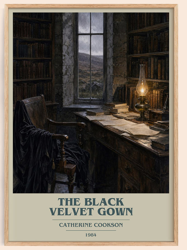The Black Velvet Gown Book Cover Poster by Catherine Cookson