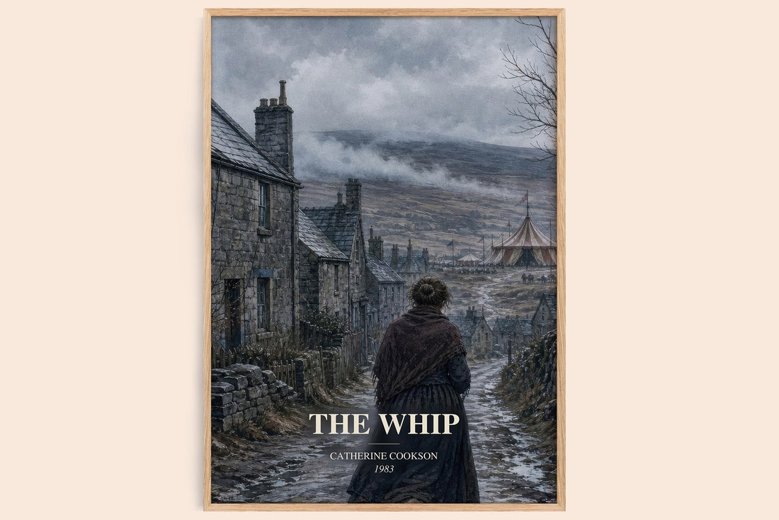 The Whip watercolour book poster by Catherine Cookson – framed literary art print