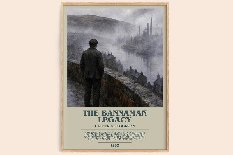 The Bannaman Legacy bookish book poster by Catherine Cookson – framed literary art print
