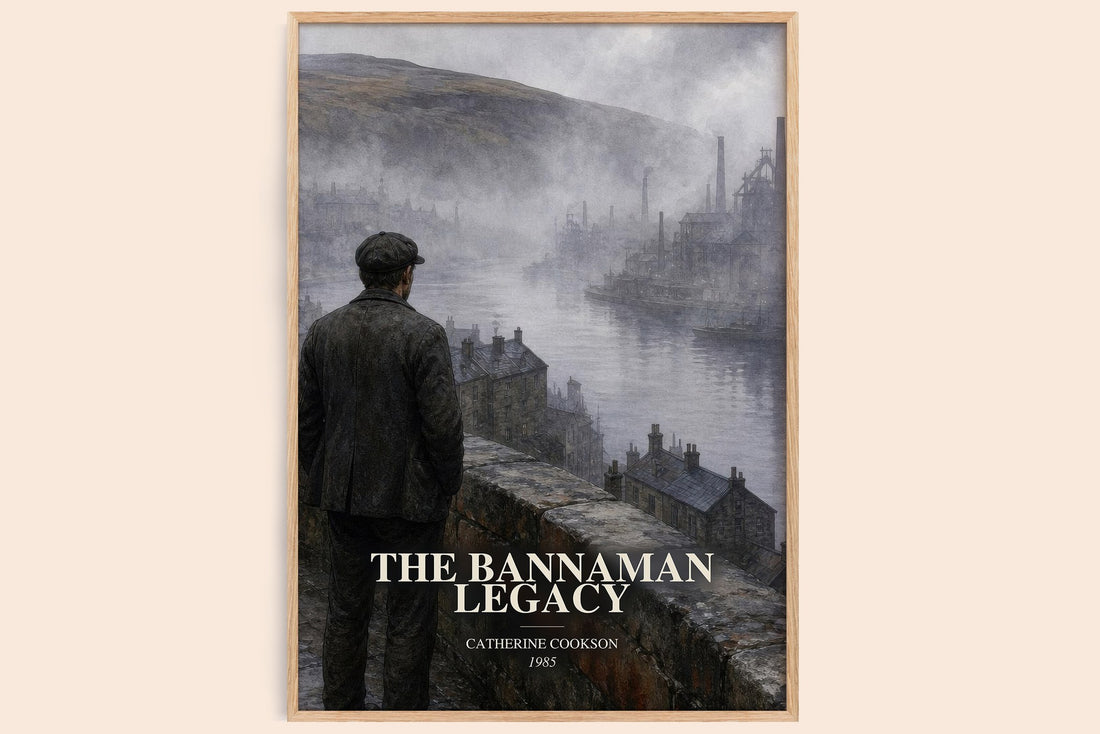 The Bannaman Legacy watercolour book poster by Catherine Cookson – framed literary art print