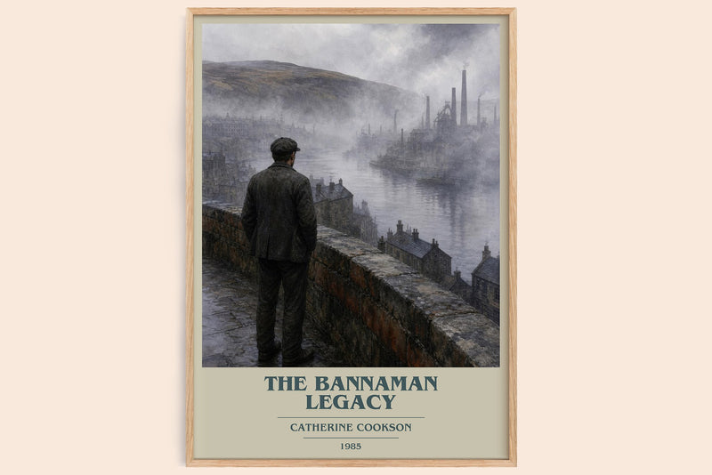 The Bannaman Legacy book cover book poster by Catherine Cookson – framed literary art print