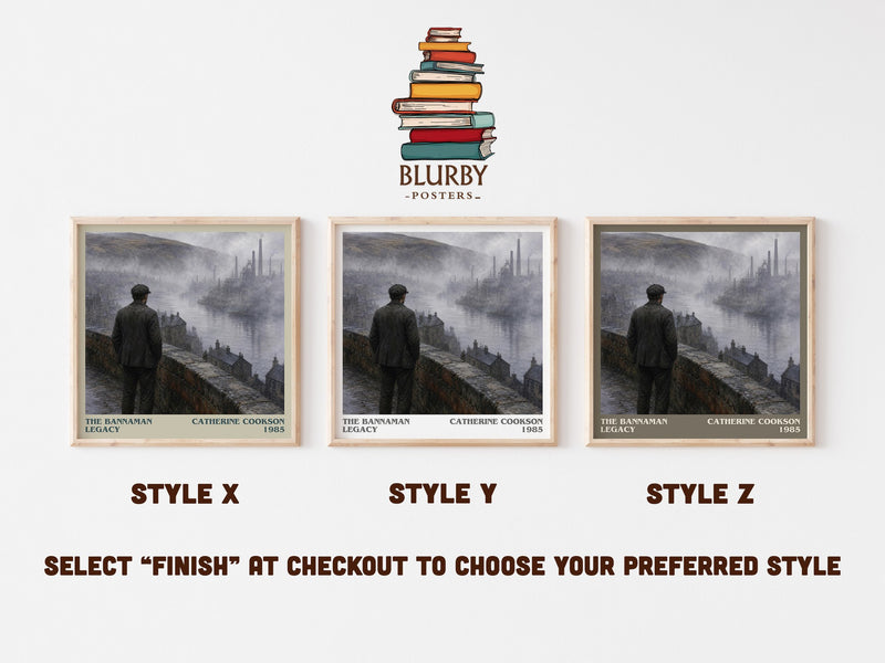 The Bannaman Legacy literary print in frame leaning in hallway – historical fiction wall art