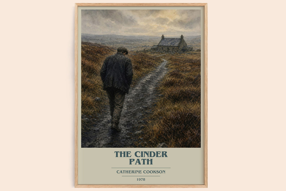 The Cinder Path book cover book poster by Catherine Cookson – framed literary art print