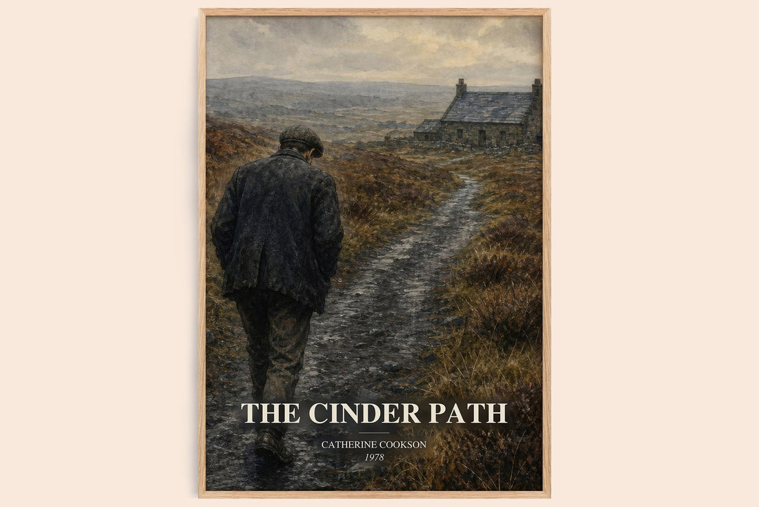 The Cinder Path watercolour book poster by Catherine Cookson – framed literary art print