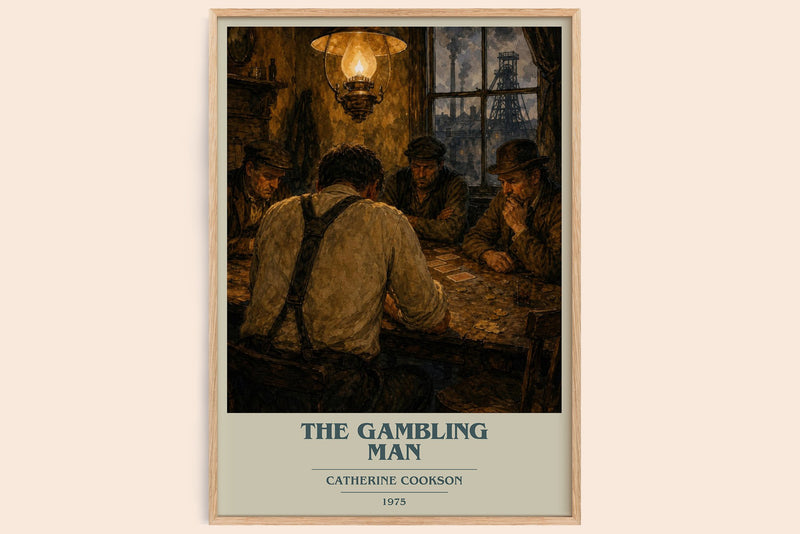 The Gambling Man book cover book poster by Catherine Cookson – framed literary art print