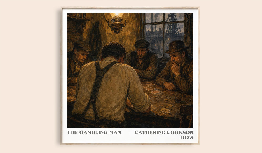 The Gambling Man literary book poster by Catherine Cookson – framed literary art print