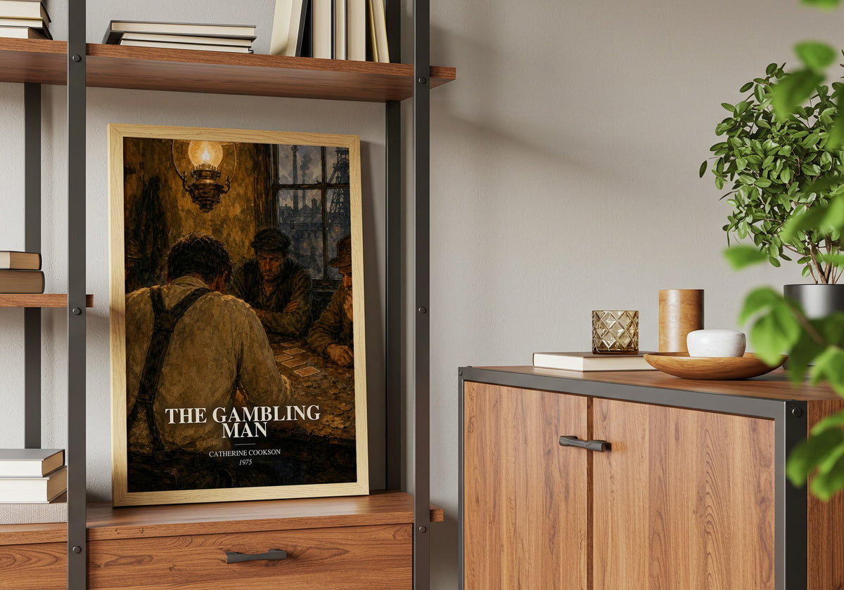 The Gambling Man book watercolour illustration paper finish options – matte satin gloss