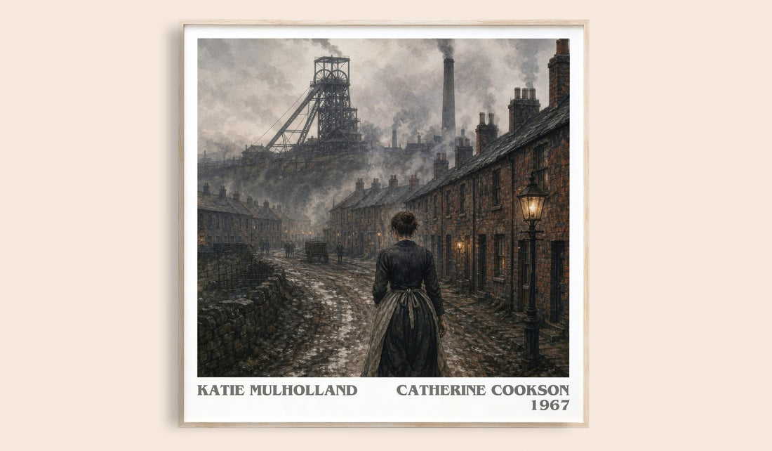 Katie Mulholland literary book poster by Catherine Cookson – framed literary art print