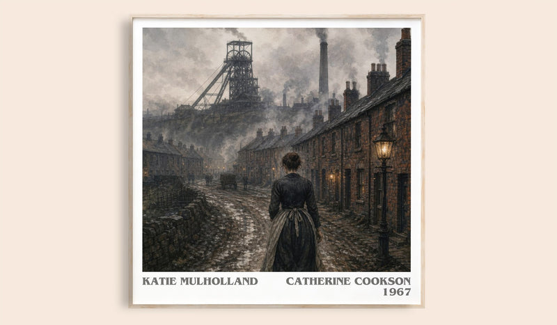 Katie Mulholland literary book poster by Catherine Cookson – framed literary art print