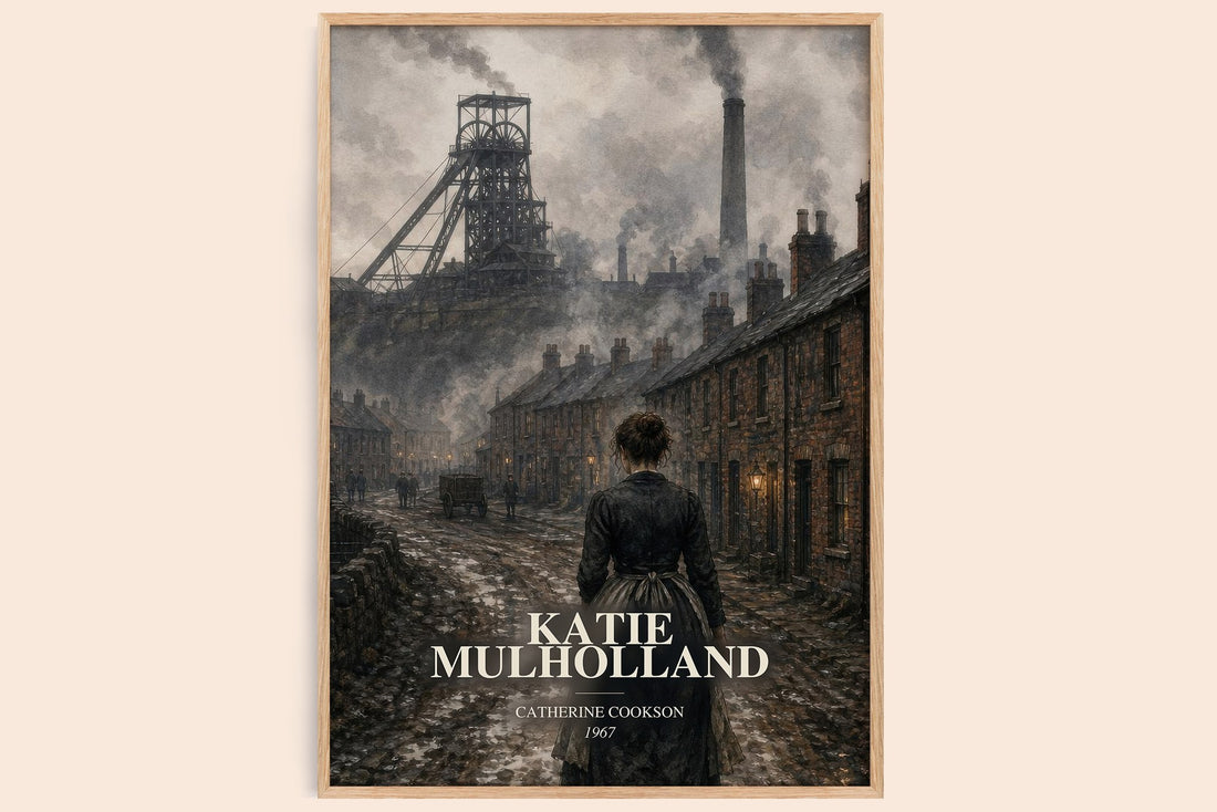 Katie Mulholland watercolour book poster by Catherine Cookson – framed literary art print