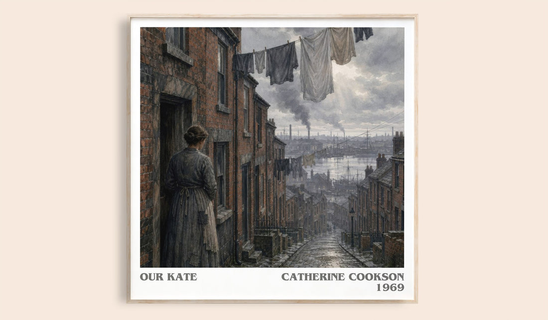 Our Kate literary book poster by Catherine Cookson – framed literary art print
