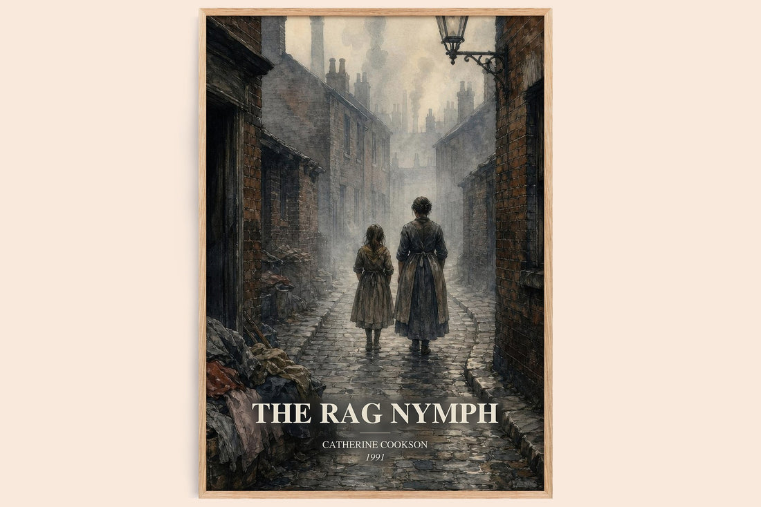 The Rag Nymph watercolour book poster by Catherine Cookson – framed literary art print