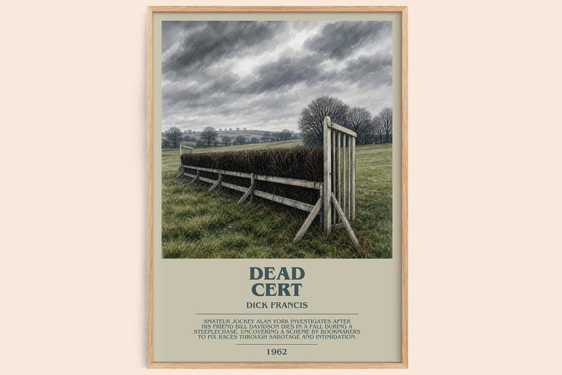 Dead Cert Bookish Wall Art by Dick Francis (Modern style)