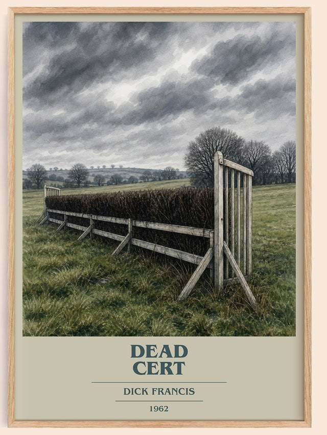 Dead Cert Book Cover Poster by Dick Francis
