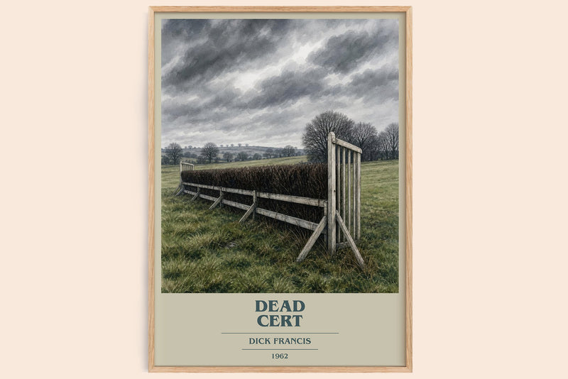 Dead Cert Book Cover Poster by Dick Francis (Modern Minimalist style)