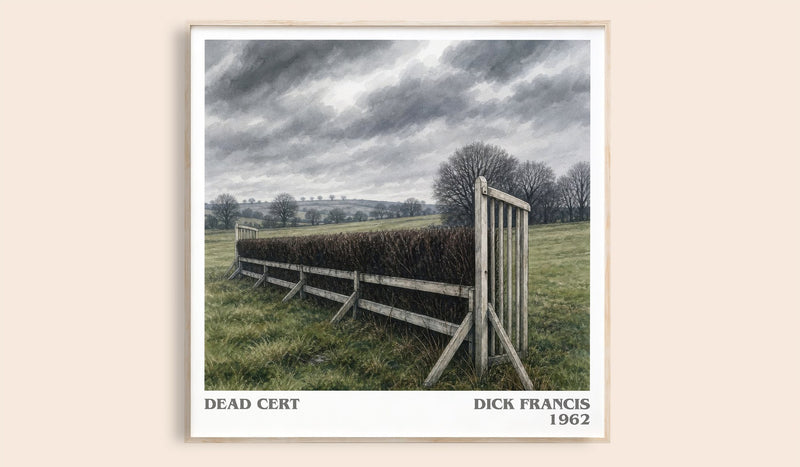 Dead Cert Literary Art Print by Dick Francis (Square style)