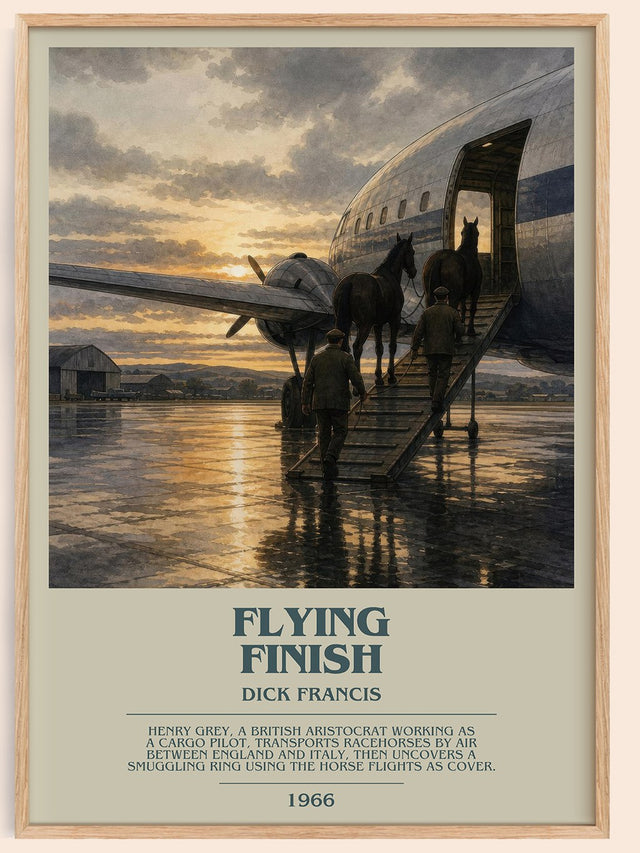 Flying Finish Bookish Wall Art by Dick Francis