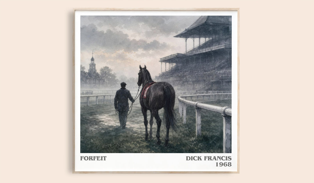 Forfeit literary book poster by Dick Francis – framed literary art print
