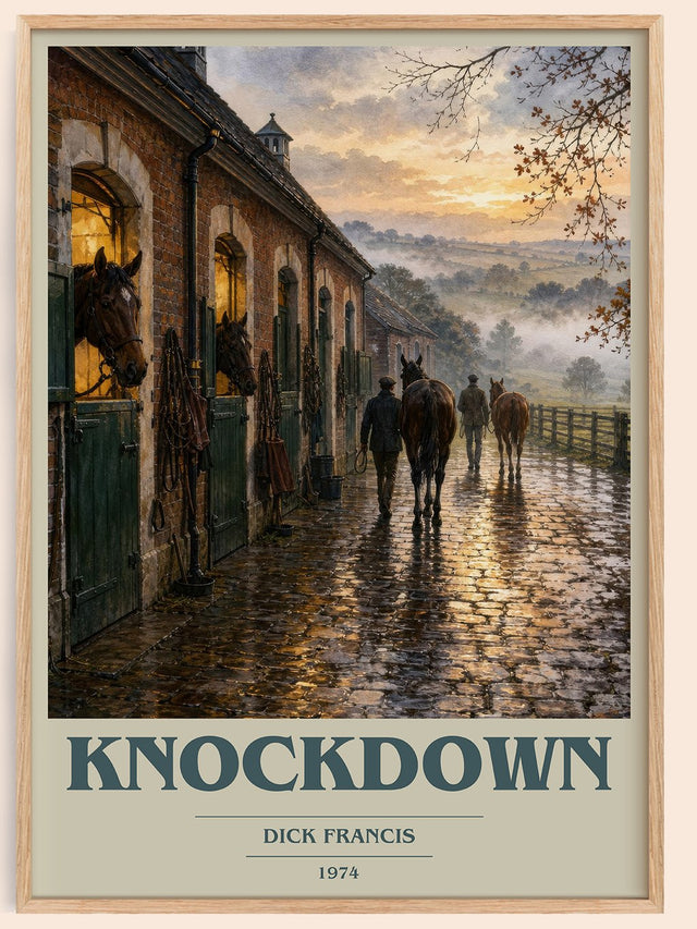 Knockdown Book Cover Poster by Dick Francis