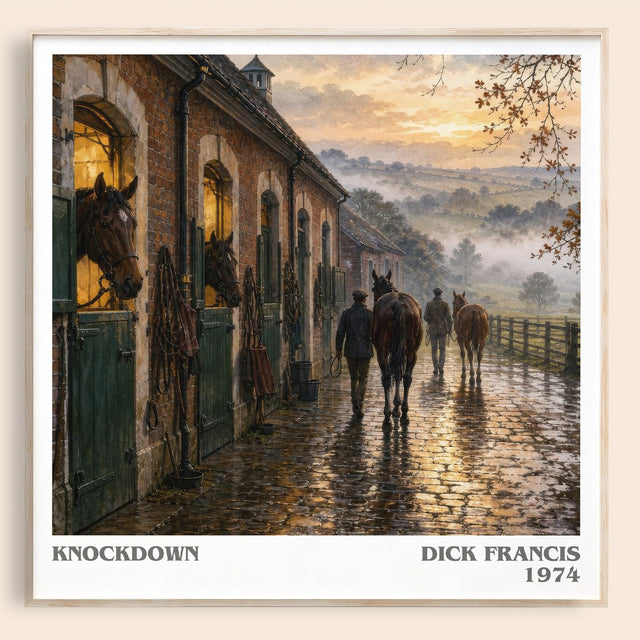 Knockdown Literary Art Print by Dick Francis