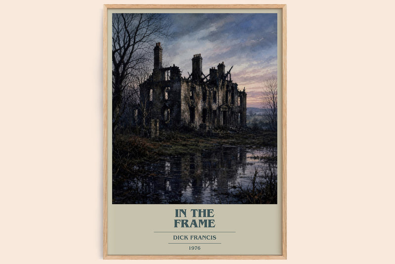 In the Frame book cover book poster by Dick Francis – framed literary art print