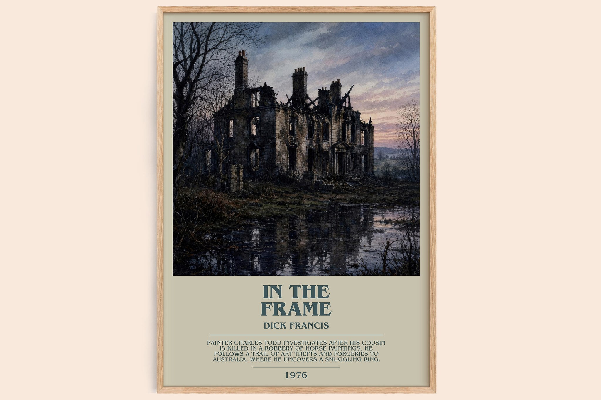In the Frame Bookish Wall Art by Dick Francis