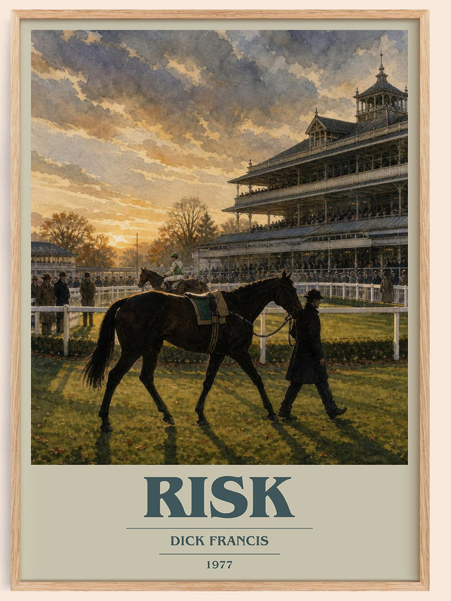 Risk Book Cover Poster by Dick Francis