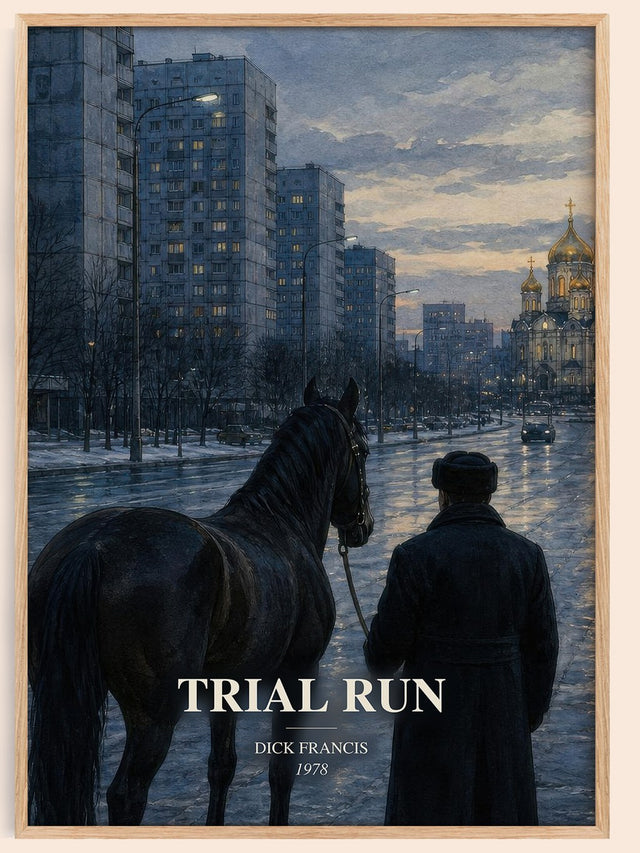 Trial Run Book Watercolour Illustration by Dick Francis