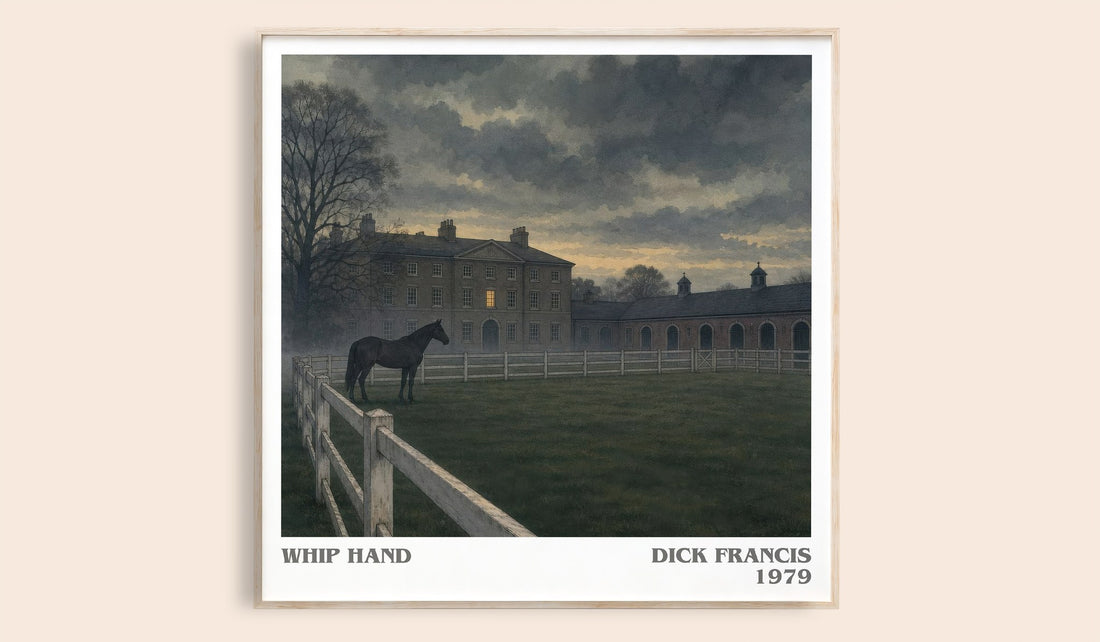 Whip Hand literary book poster by Dick Francis – framed literary art print
