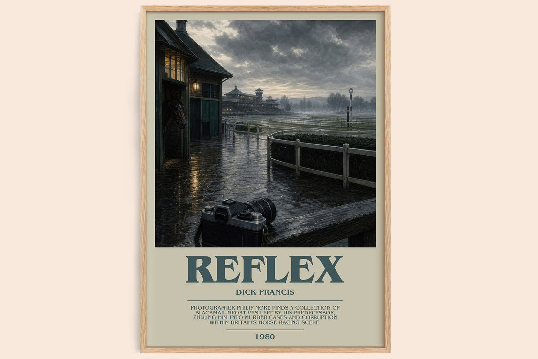 Reflex bookish book poster by Dick Francis – framed literary art print