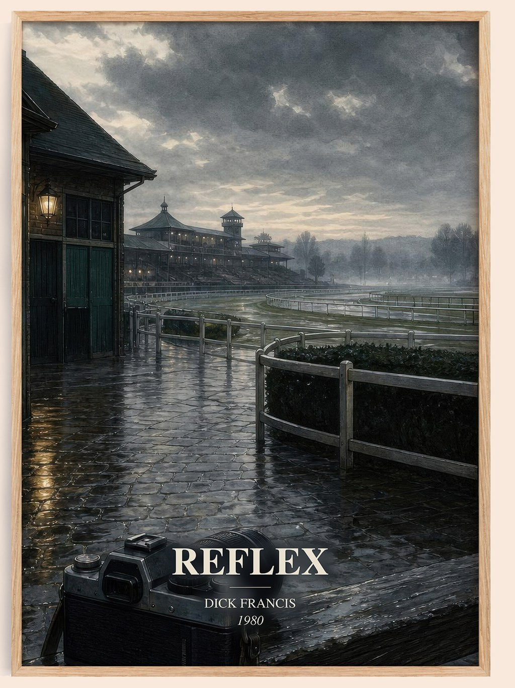 Reflex watercolour book poster by Dick Francis – framed literary art print