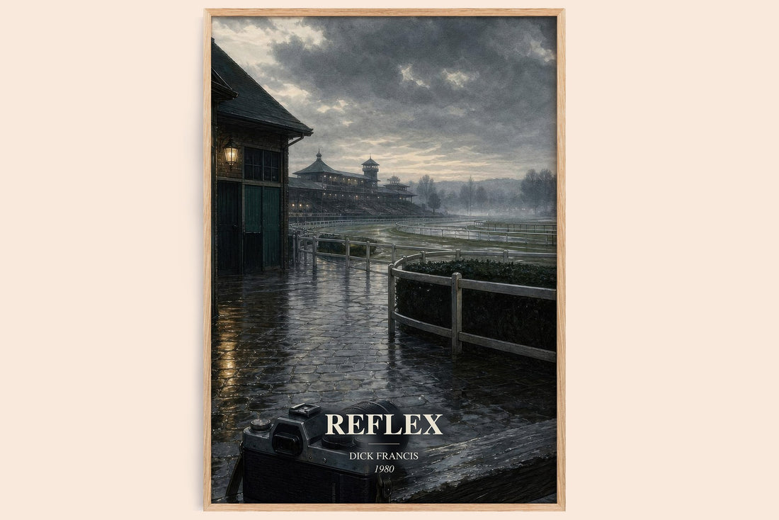 Reflex watercolour book poster by Dick Francis – framed literary art print