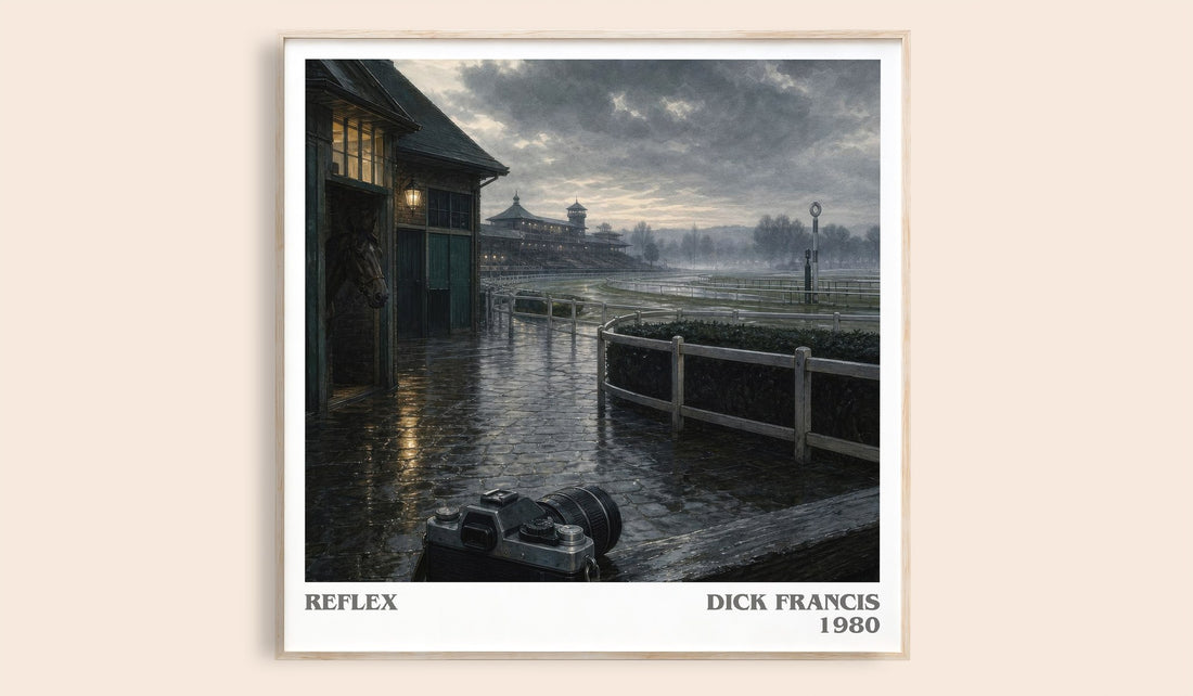 Reflex literary book poster by Dick Francis – framed literary art print