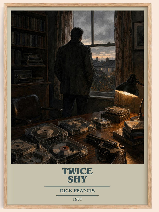 Twice Shy Book Cover Poster by Dick Francis