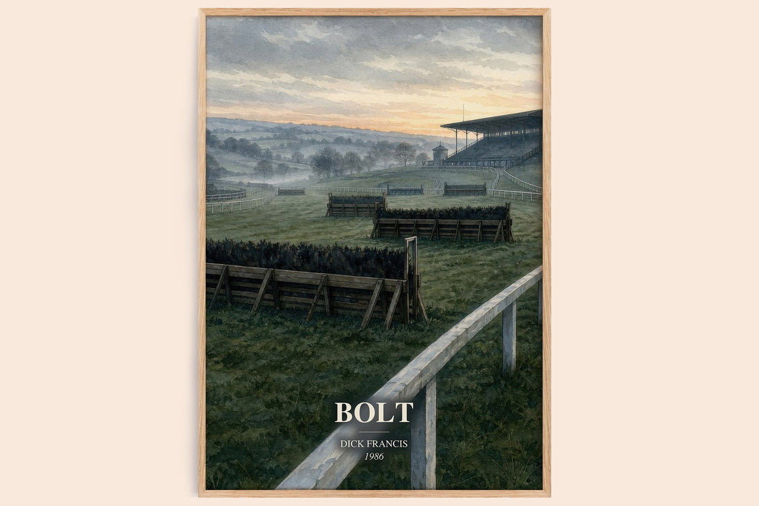 Bolt watercolour book poster by Dick Francis – framed literary art print