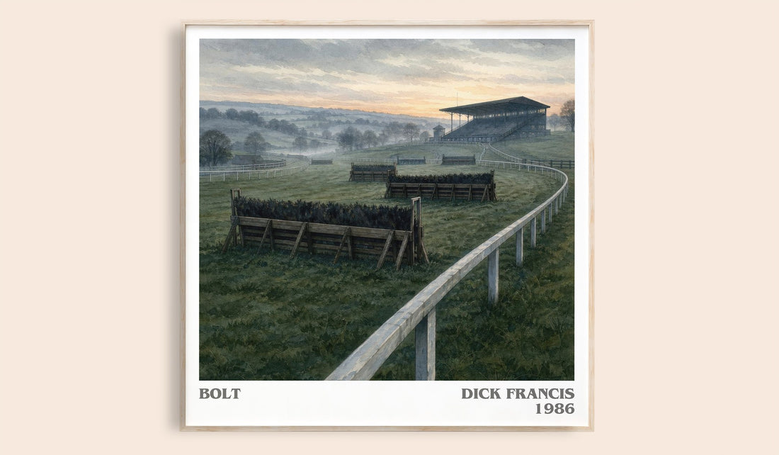Bolt literary book poster by Dick Francis – framed literary art print