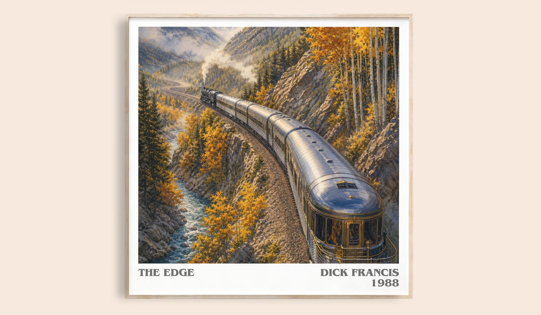 The Edge literary book poster by Dick Francis – framed literary art print