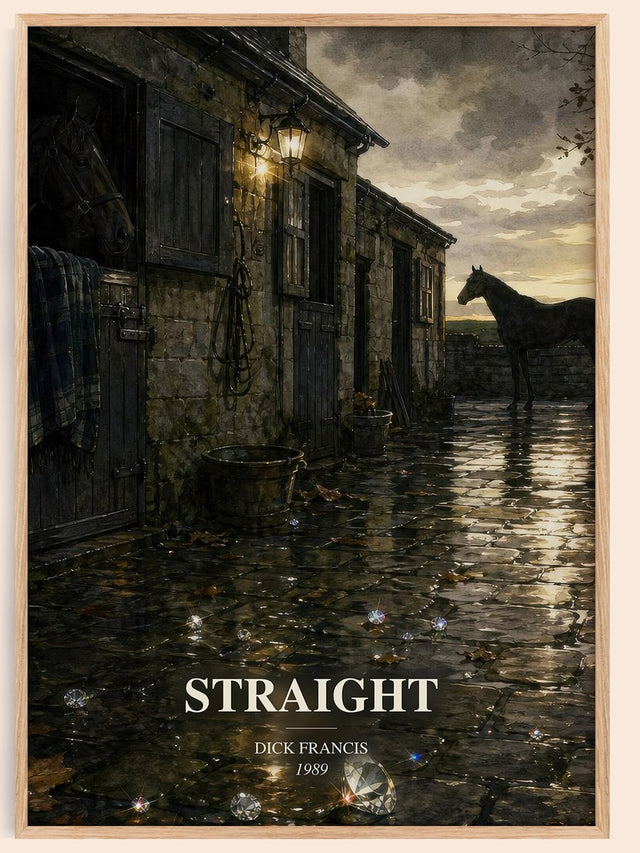 Straight Book Watercolour Illustration by Dick Francis