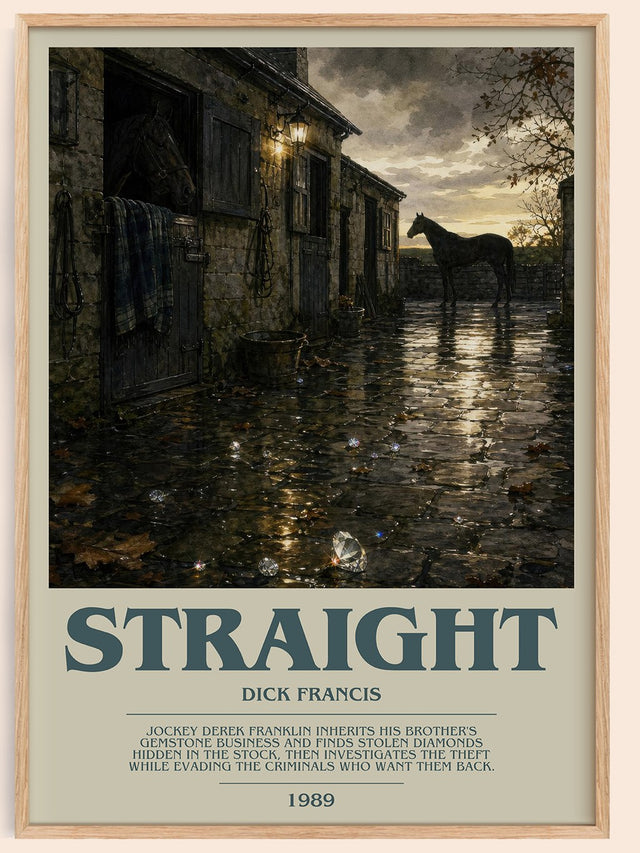 Straight Bookish Wall Art by Dick Francis