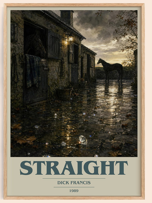 Straight Book Cover Poster by Dick Francis