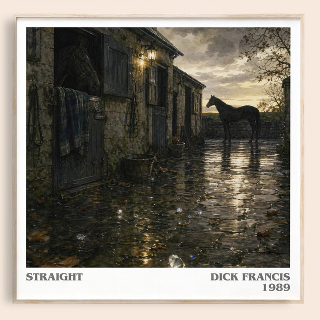 Straight Literary Art Print by Dick Francis