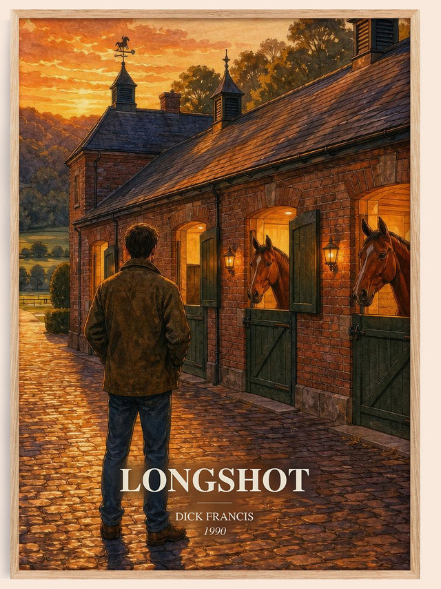 Longshot Book Watercolour Illustration by Dick Francis