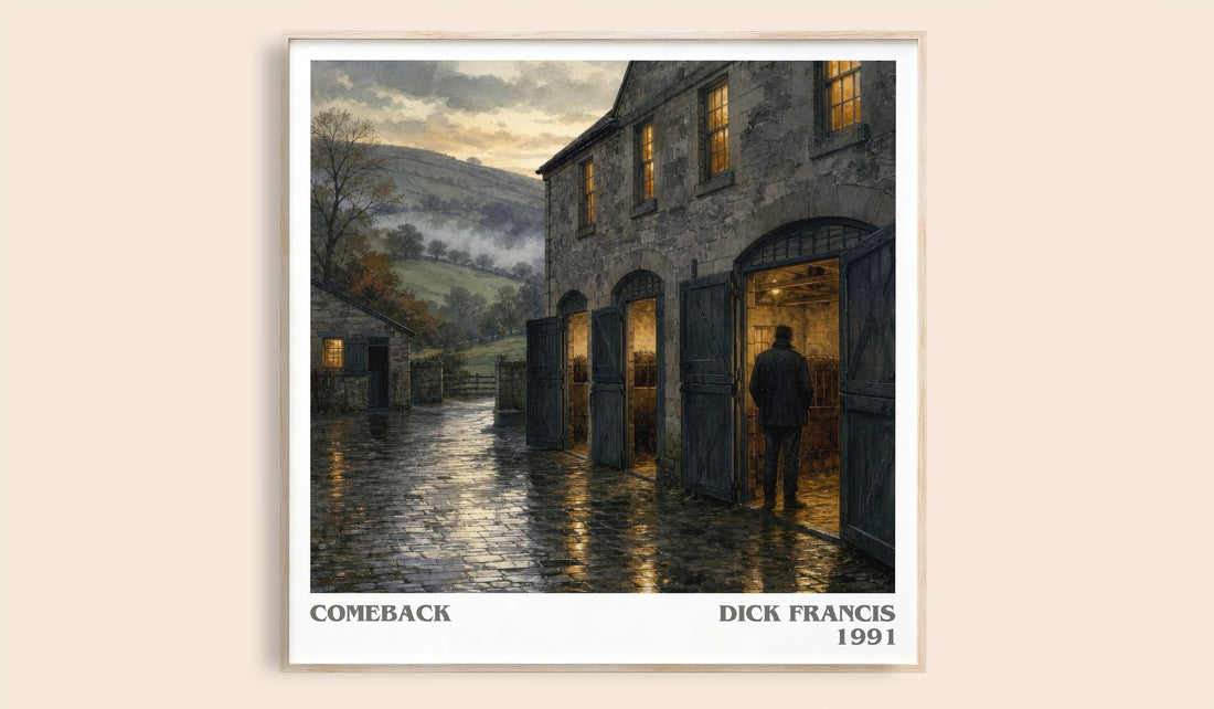 Comeback literary book poster by Dick Francis – framed literary art print