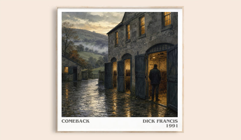 Comeback literary book poster by Dick Francis – framed literary art print