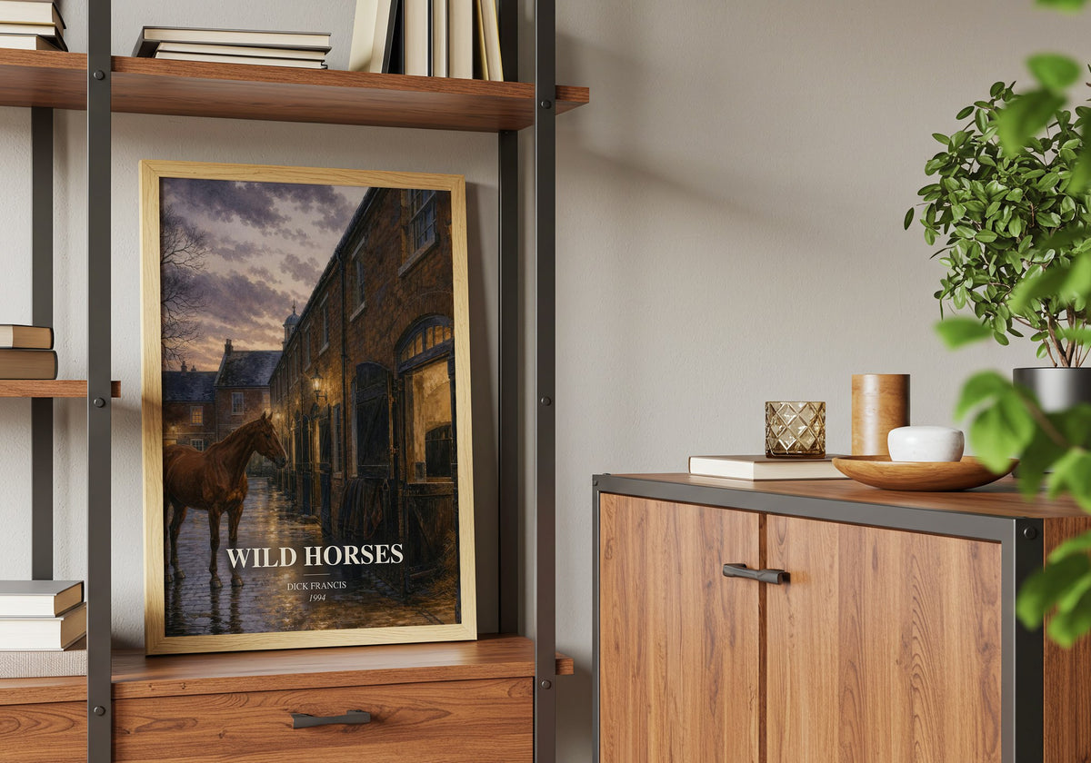 Wild Horses book watercolour illustration paper finish options – matte satin gloss